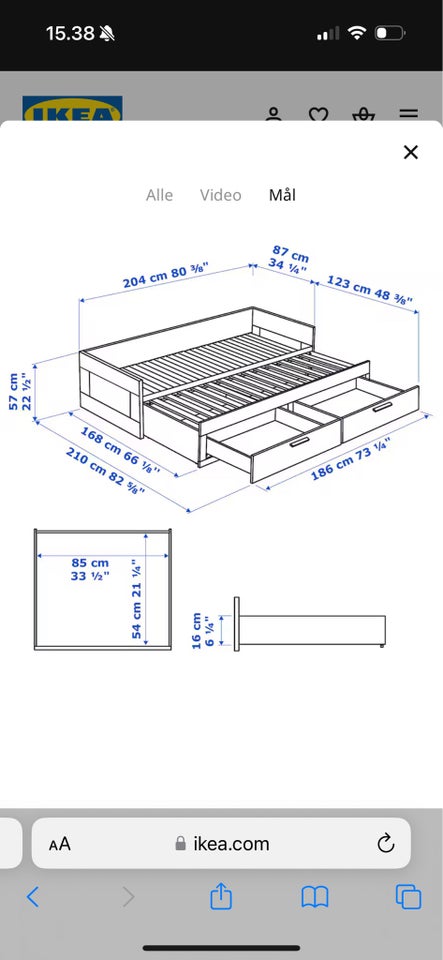 Enkeltseng, Ikea Brimnes