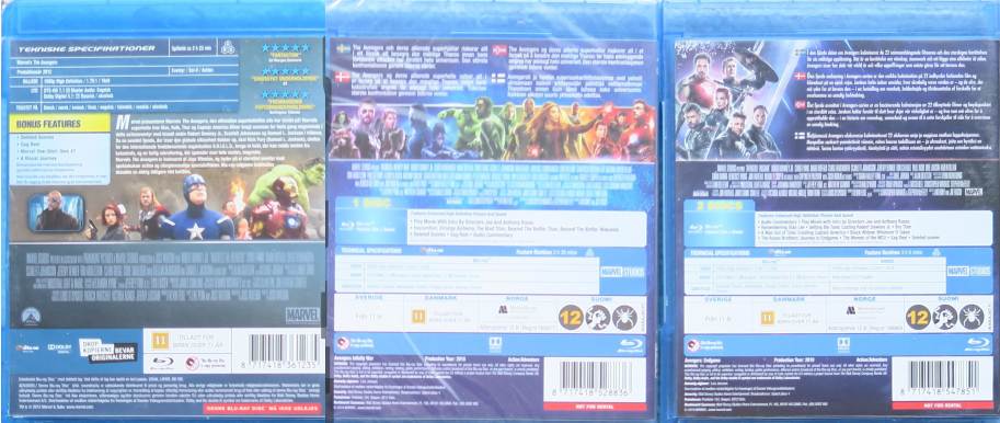 The Avengers, Blu-ray, action