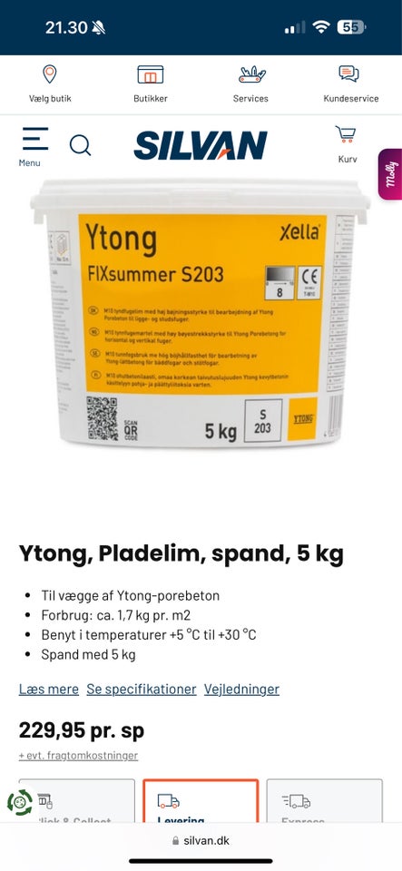 Ytong, Pladelim, spand