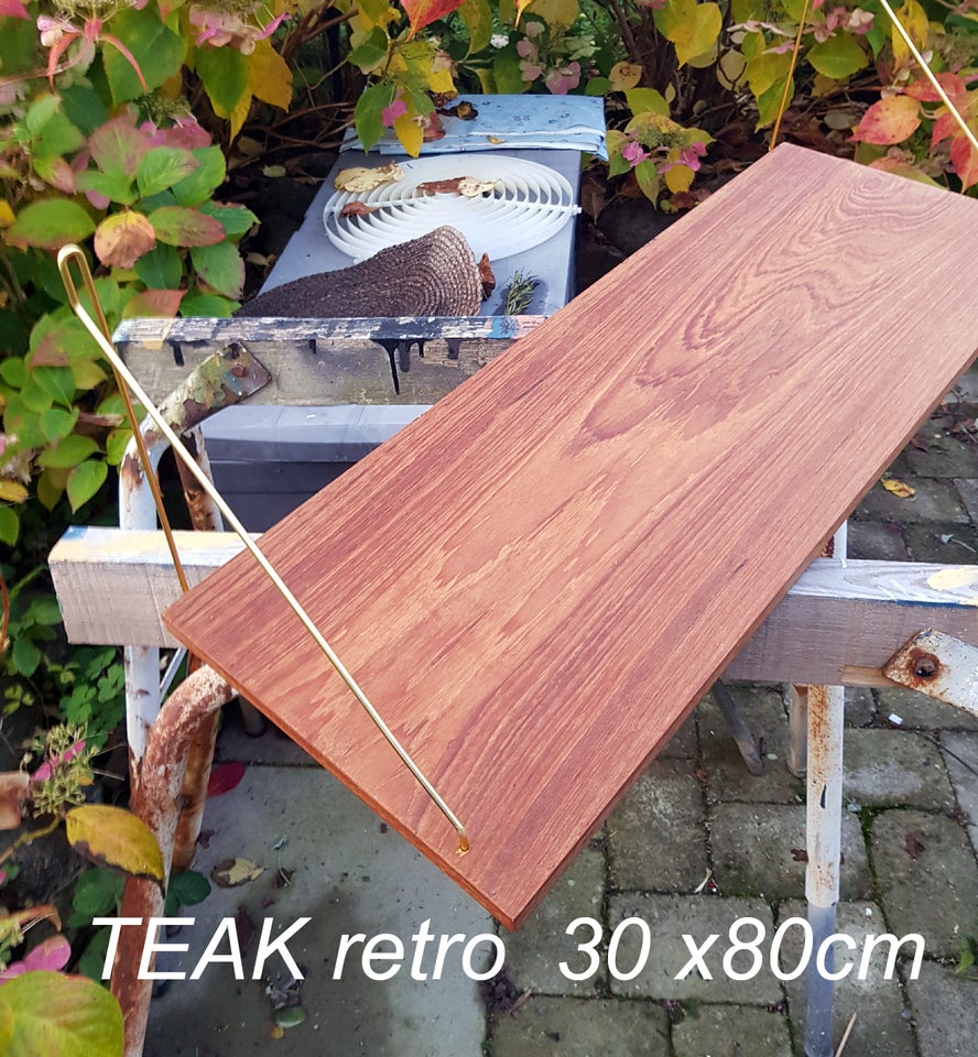 TEAK retro hylder, D A N S K