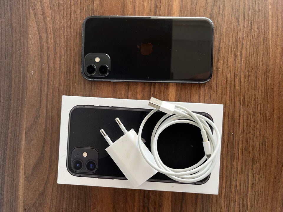 iPhone 11, 128 GB, sort