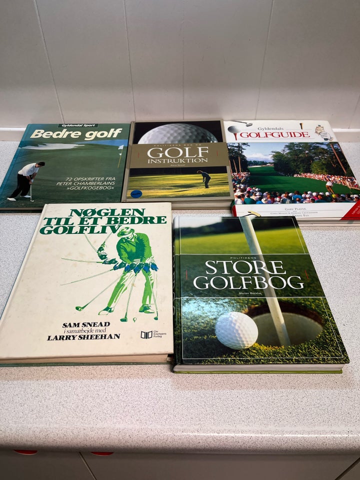 Diverse golf bøger, emne: hobby og