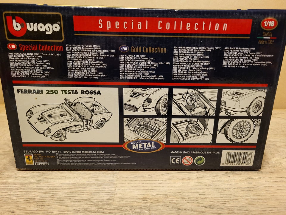 Modelbil, Ferrari 250 Testa Rossa