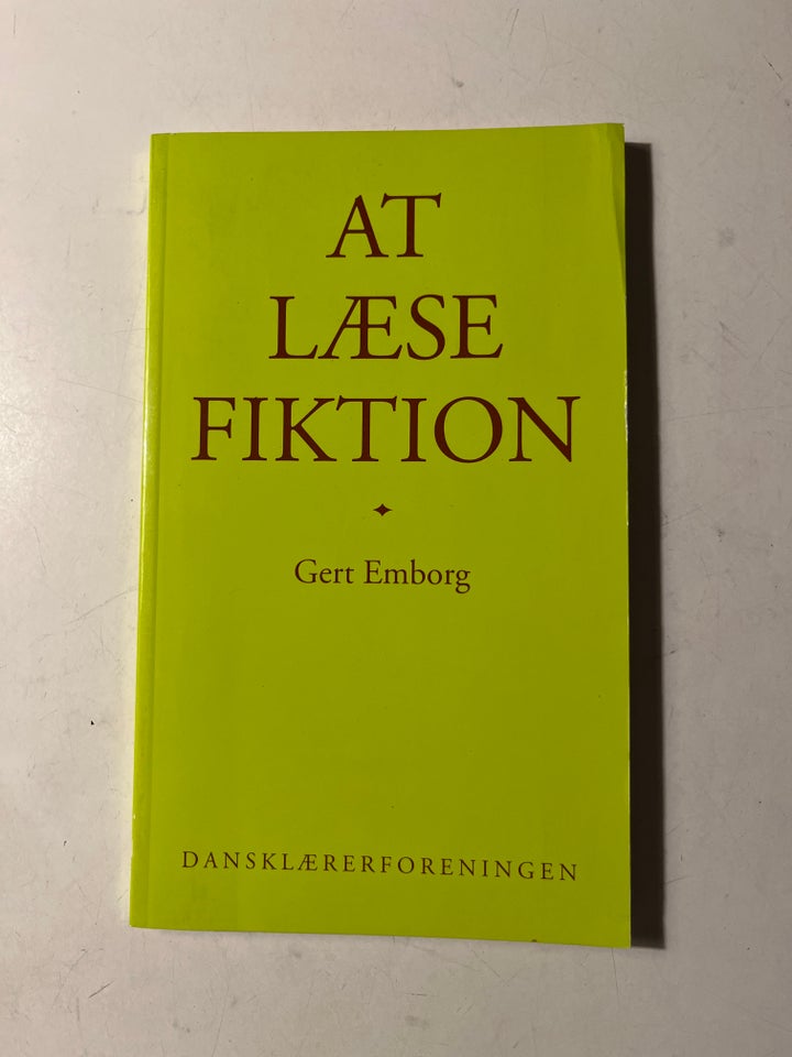 At læse fiktion, Gert Emborg, emne: