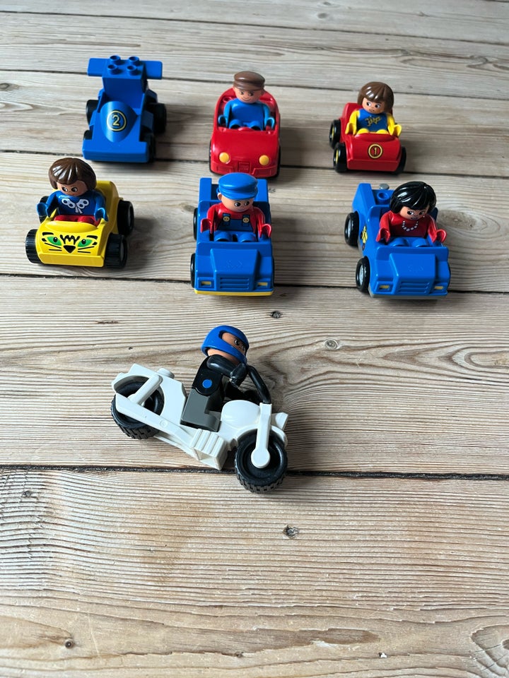 Lego Duplo Biler og 1 motorcykel