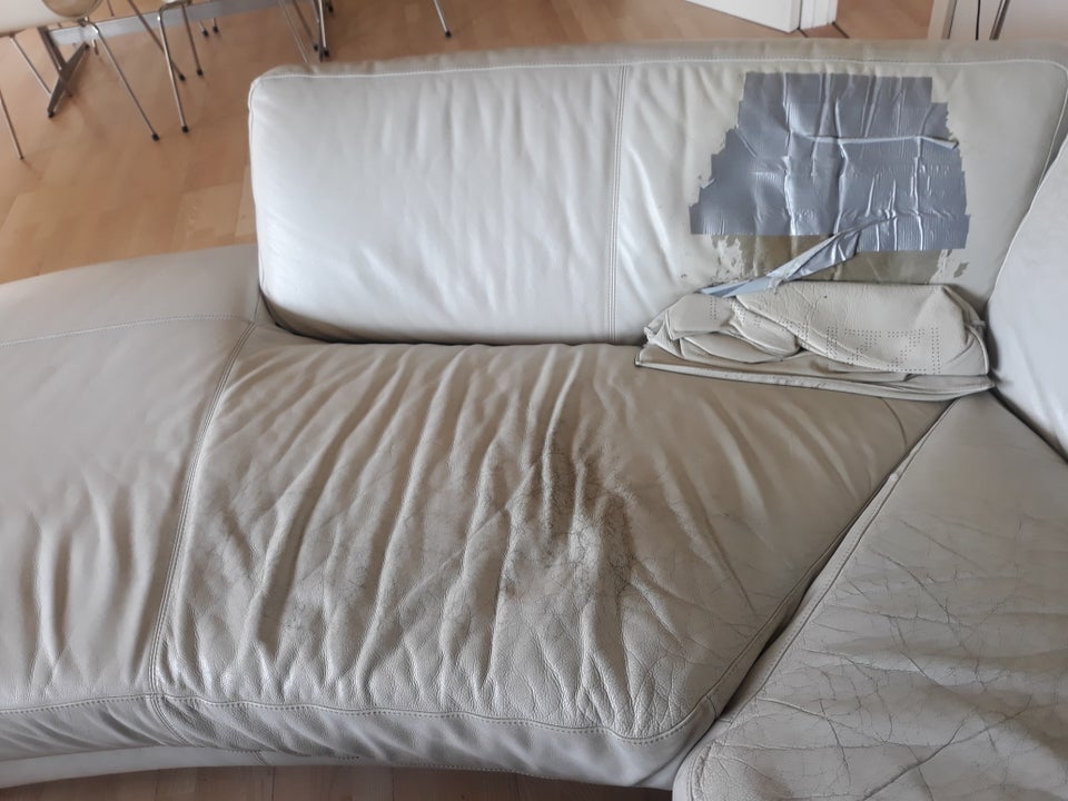 Sofa, læder, 6 pers.