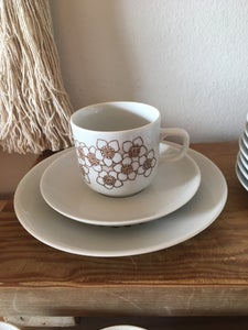 Porcelæn 9 kaffekopper og 9