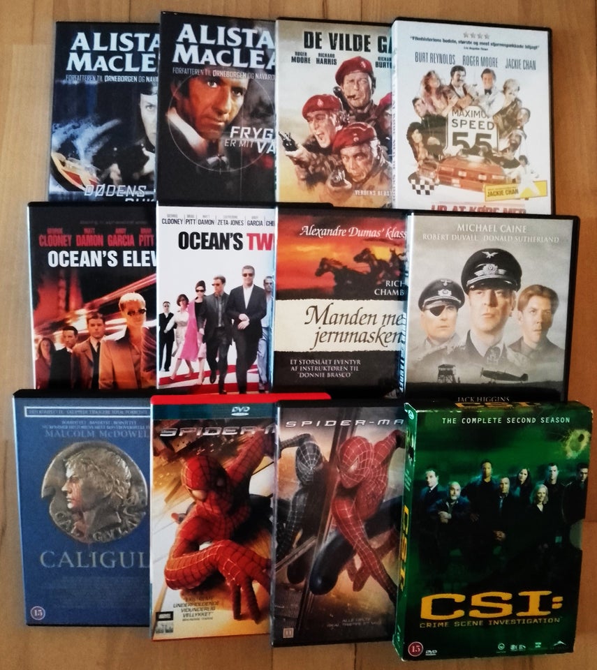 12 STK FILM + CSI 2, DVD, action