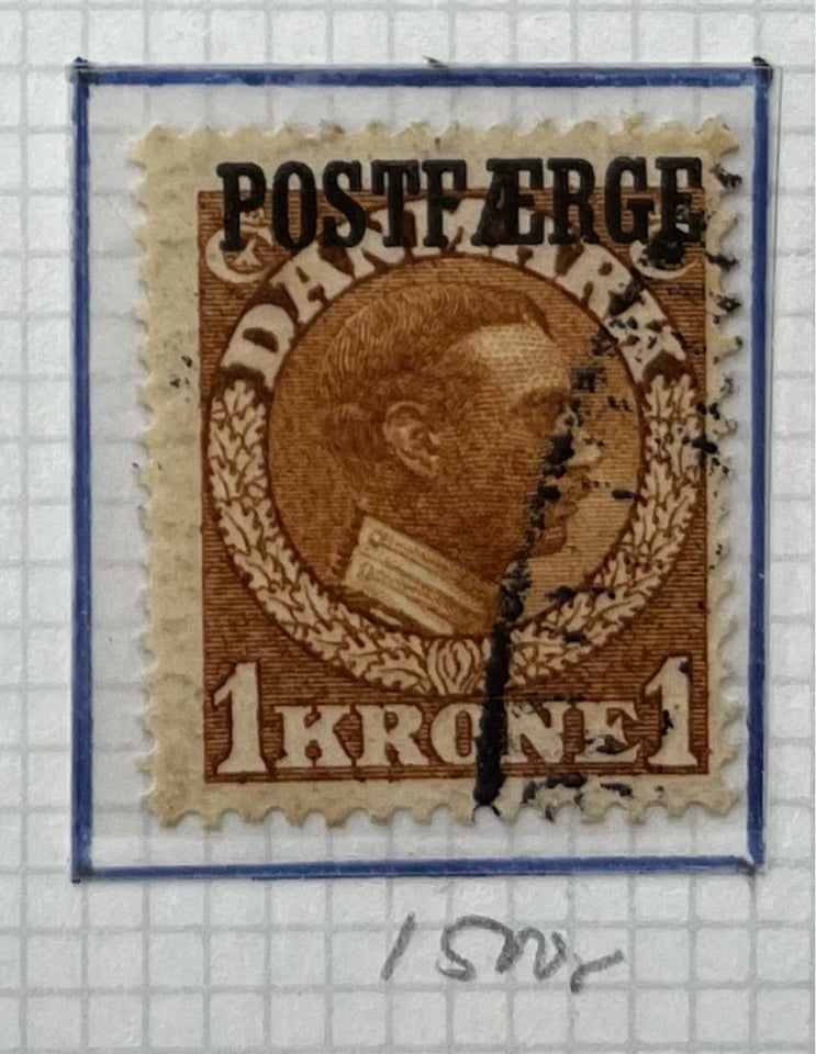 Danmark, stemplet, Postfærge no. 4