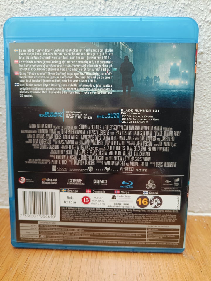 Blade runner 2049, Blu-ray,