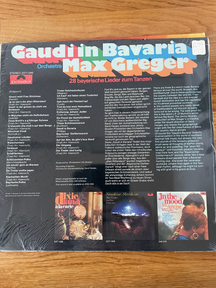 LP, Max Greger (1. Press), Gaudi in