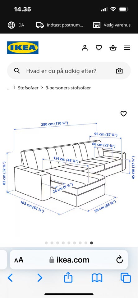 Sofa, stof, Ikea