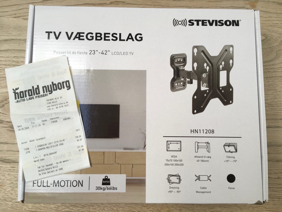 TV-vægbeslag 23”-42”, Stevison,