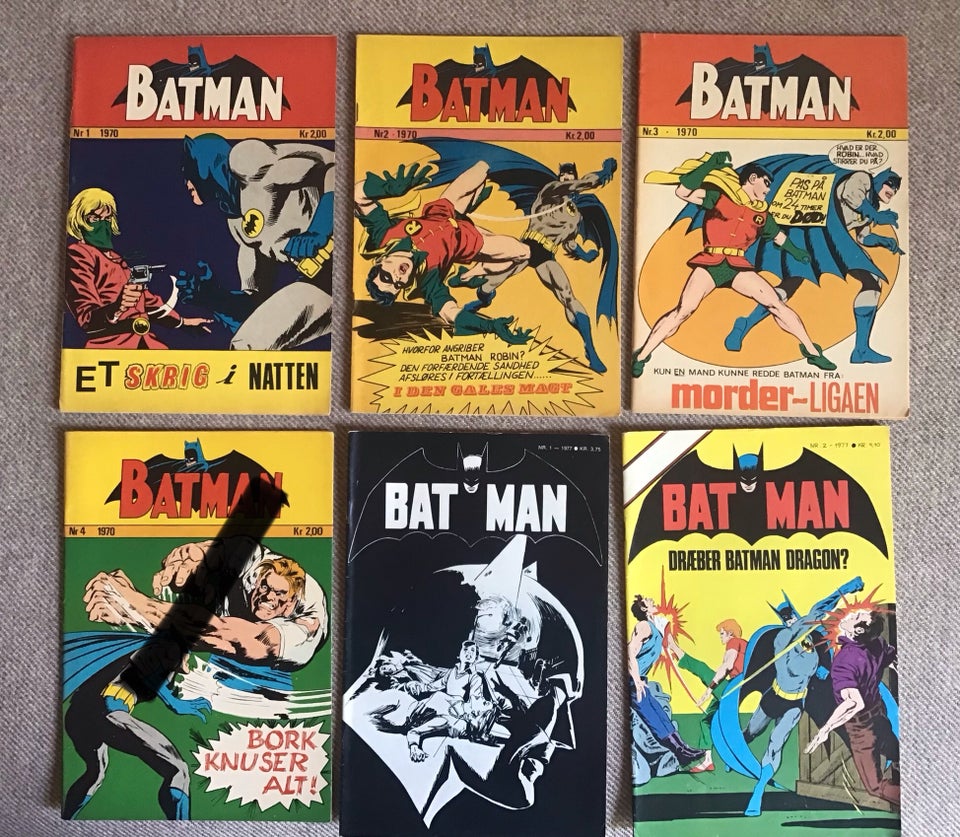 Batman 1970+1977, Tegneserie