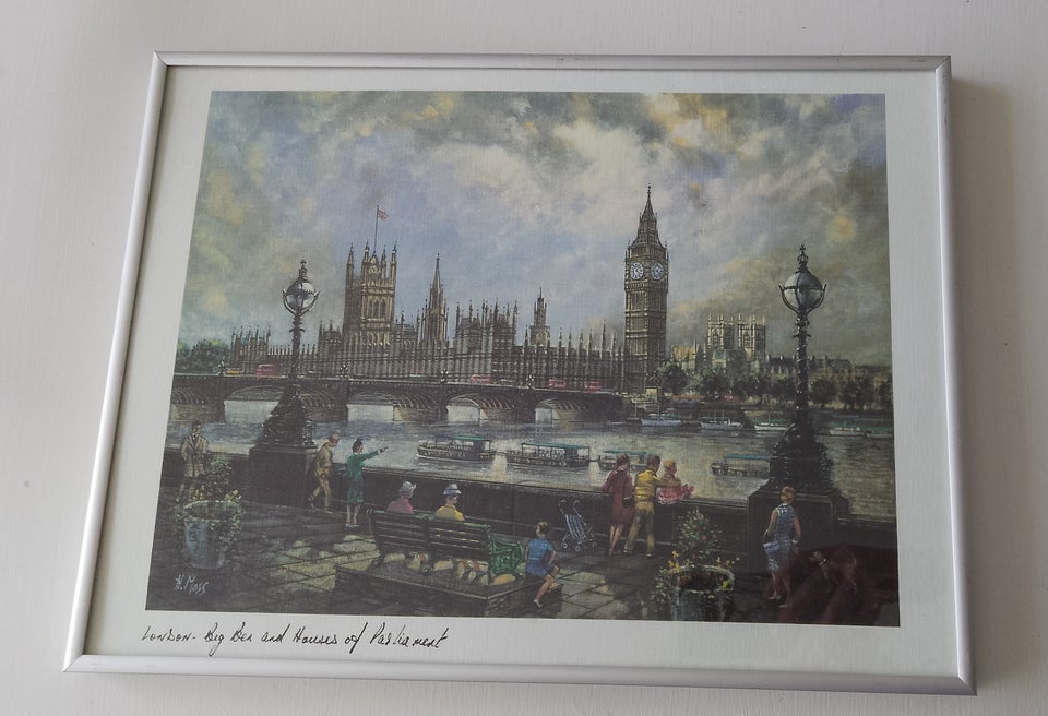 Tryk H Moss  motiv: Big Ben and