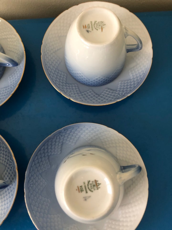 Porcelæn 4stk kaffekopper med