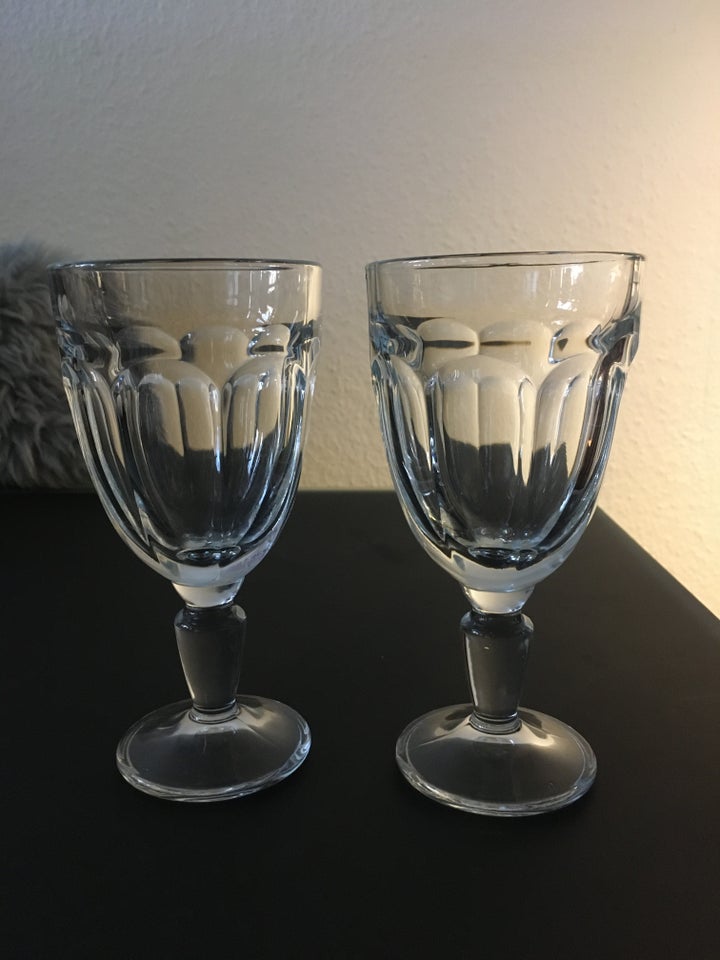 Glas, 2 "slots"glas - H 16 cm