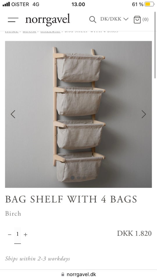 Bag Shell with 4 bags, Norrgavel