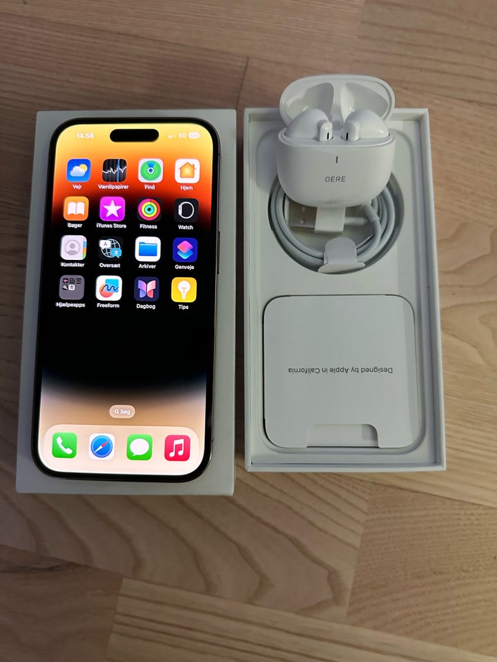 iPhone 14 Pro, 128 GB, guld