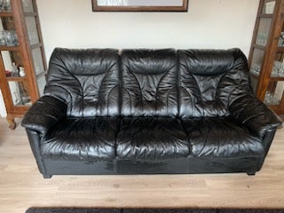 Sofa læder 3 pers