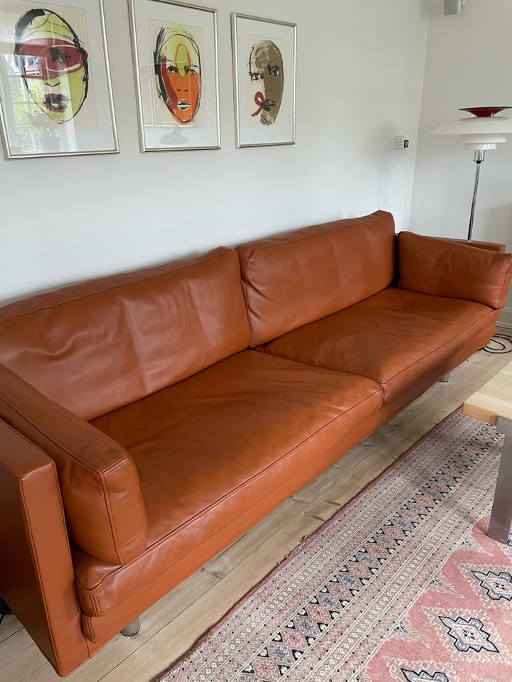 Sofa læder 4 pers