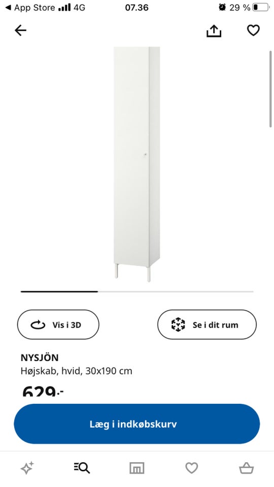 Andet skab Nysjön IKEA b: 30 d: 27