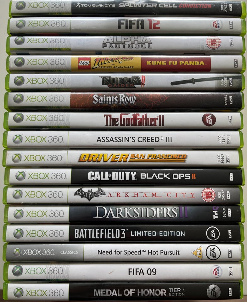 16 Klassiske Titler, Xbox 360