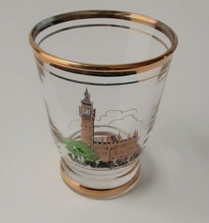 Glas med London motiver