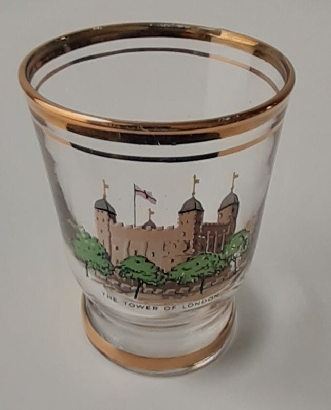 Glas med London motiver