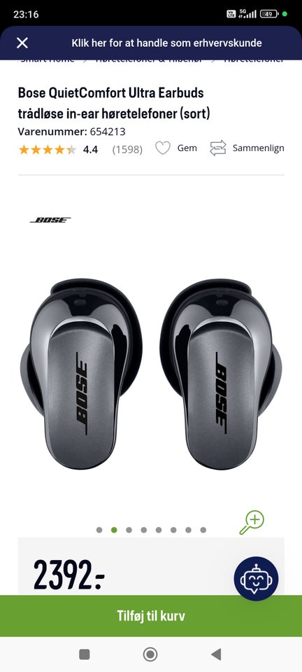 in-ear hovedtelefoner, Bose,