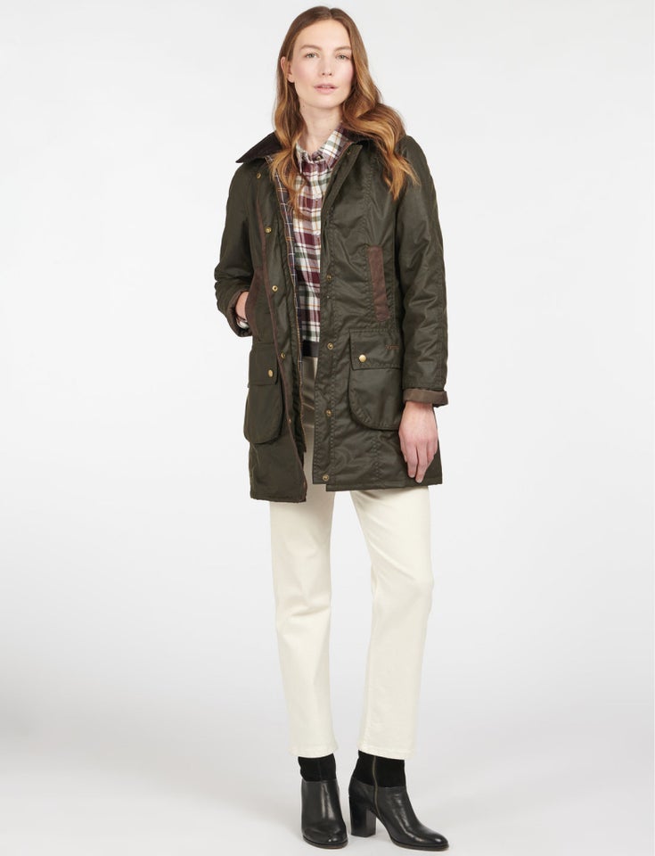 Oilskinsjakke, str. 38, Barbour