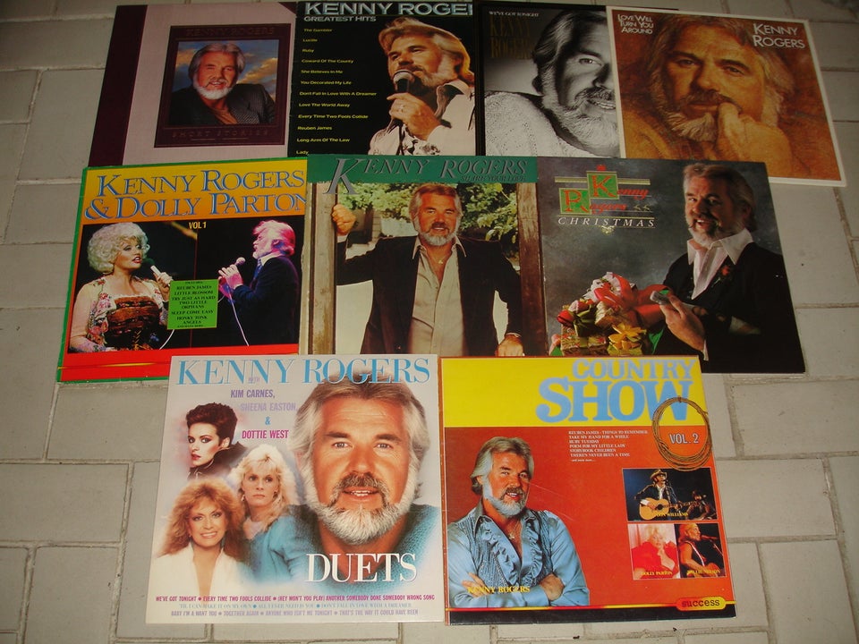 LP, 9 x Kenny Rogers = 45.-