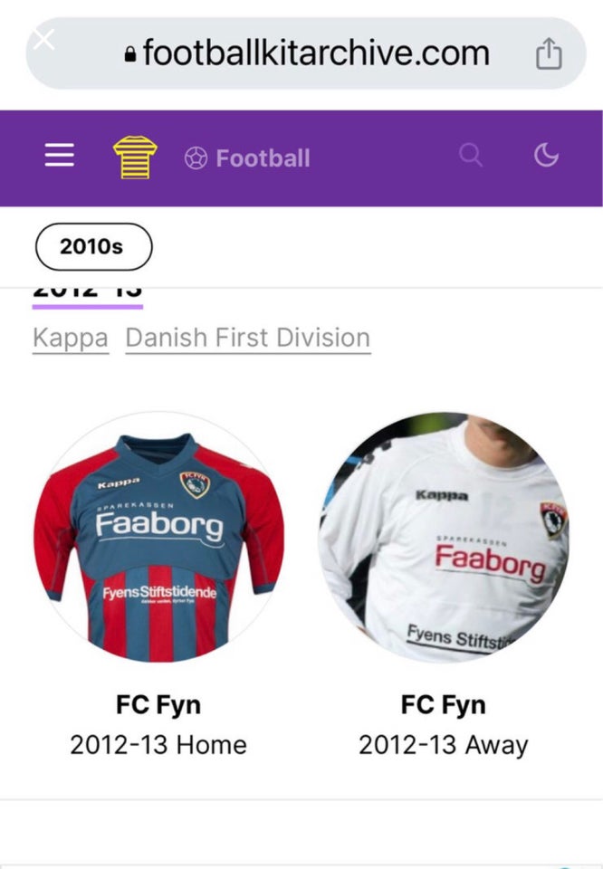 Fodboldtrøje FC Fyn Kappa