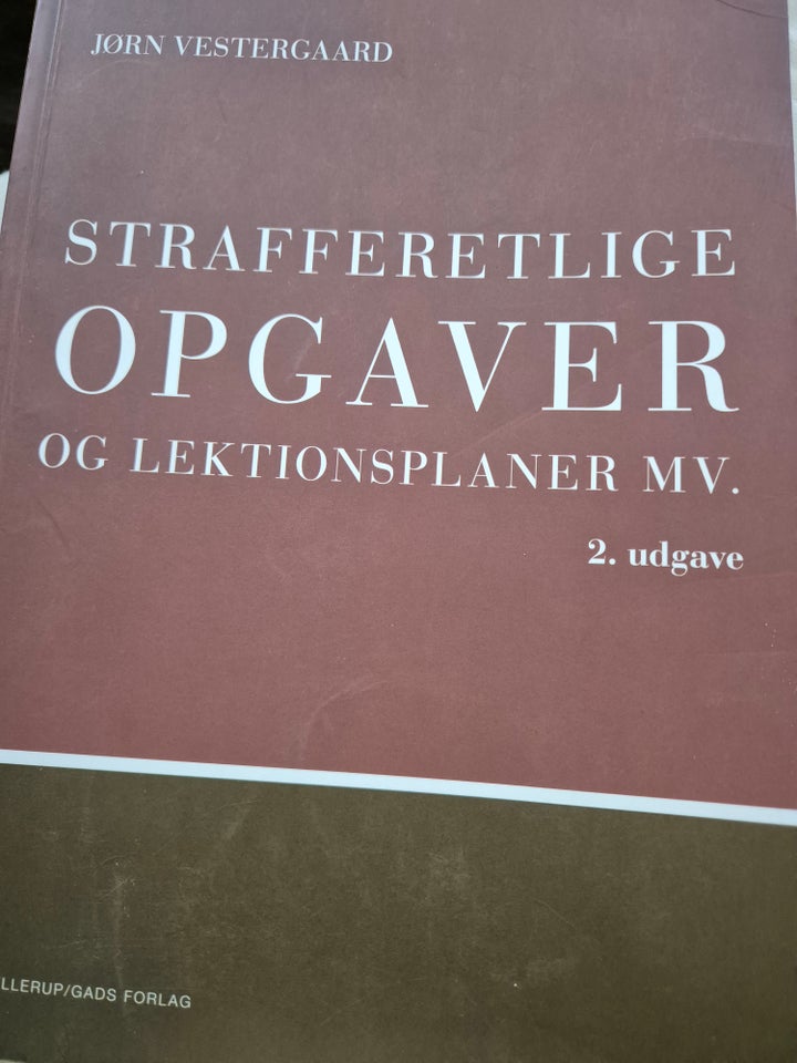 Strafferetlig opgaver og