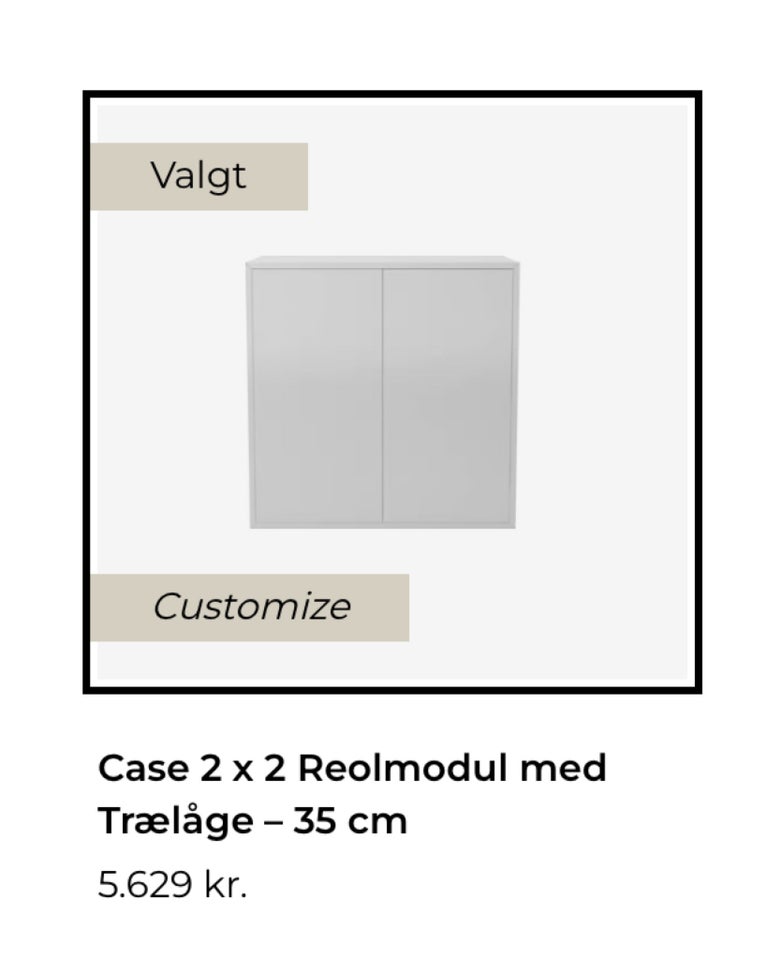 Vægskab, Bolia Case, b: 70 h: 70