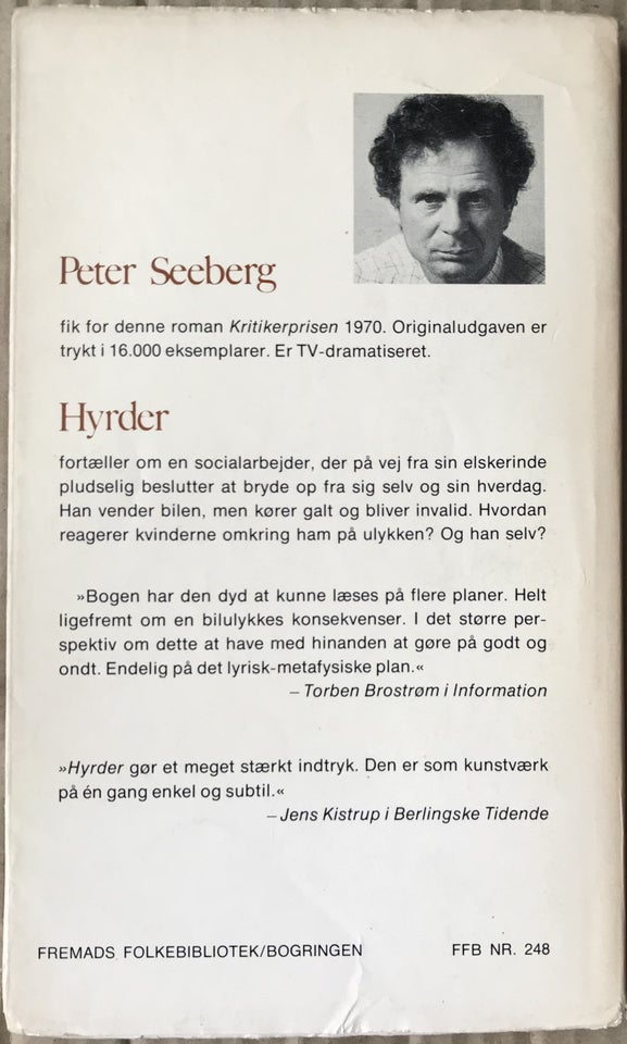 Hyrder Peter Seeberg genre: