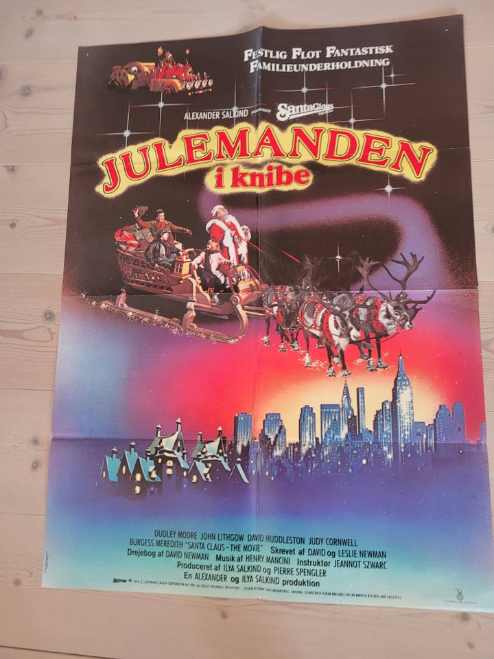 film plakat, motiv: julemanden i