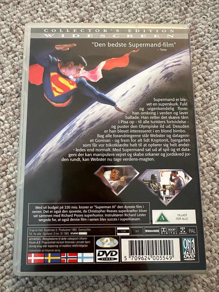 Superman 3 DVD action