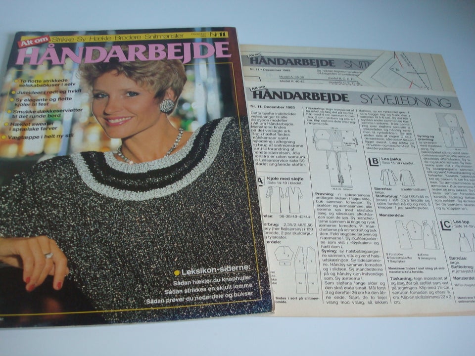 Alt om håndarbejde nr 11 1985 med