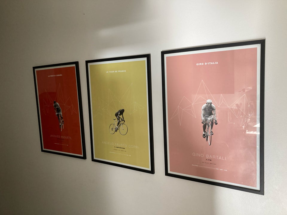 Plakater , Cykling , motiv: De 3