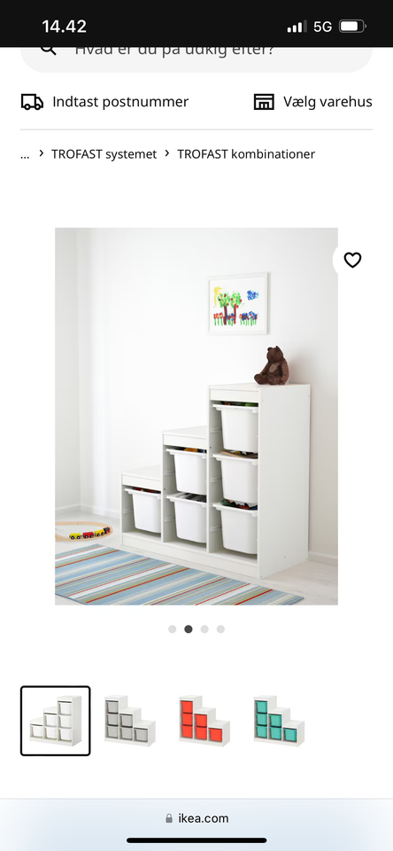 Reolsystem IKEA b: 99 d: 44 h: 94