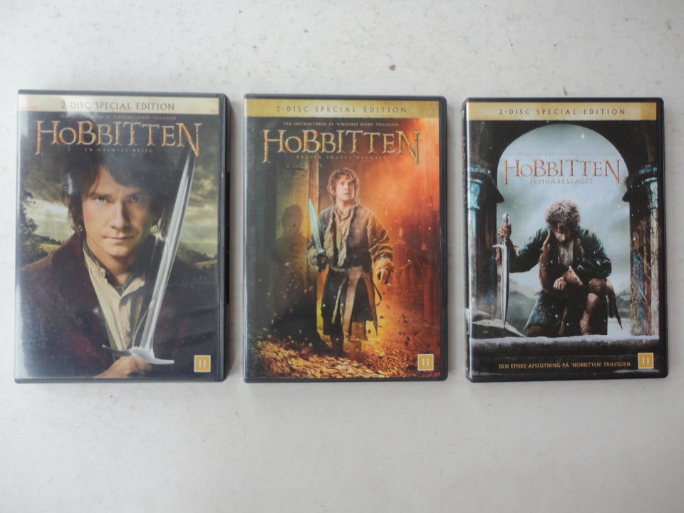 HOBBITTEN  instruktør 3 DVD FILM 