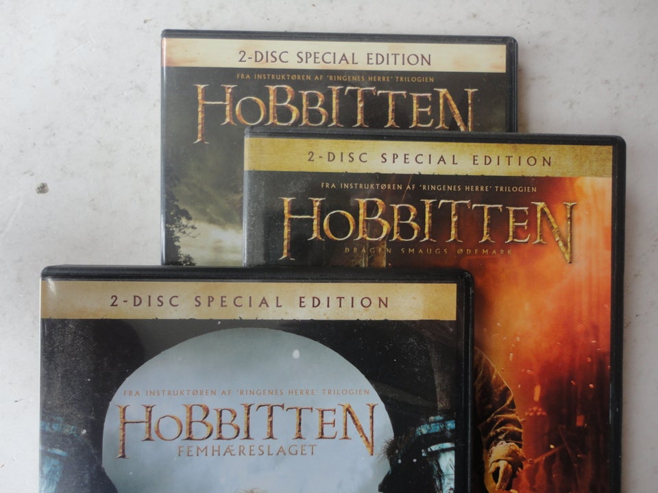 HOBBITTEN  instruktør 3 DVD FILM 