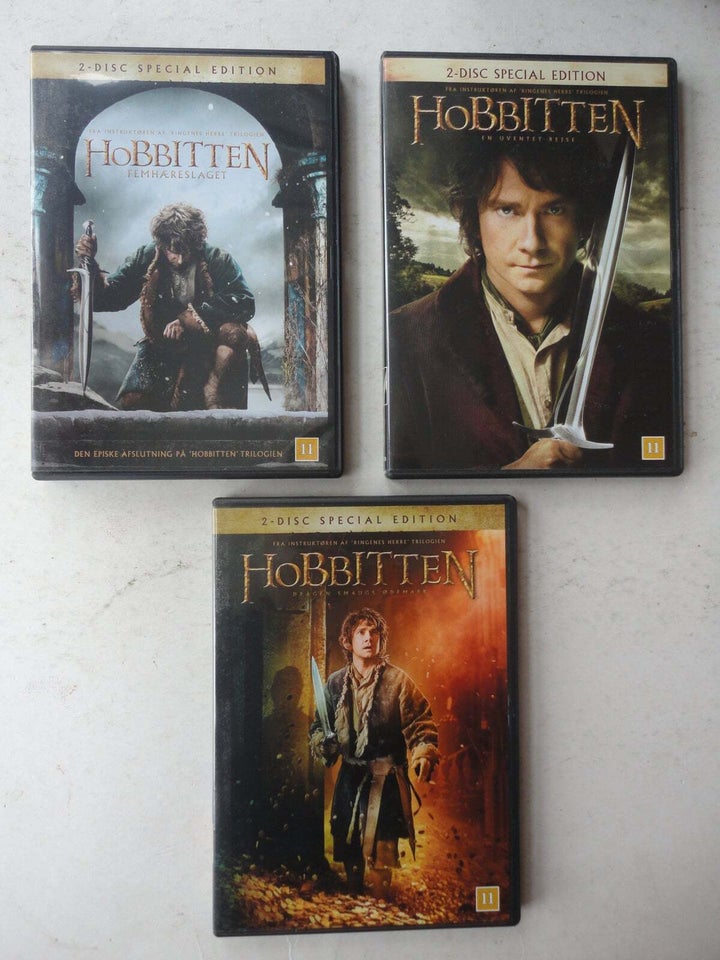 HOBBITTEN  instruktør 3 DVD FILM 