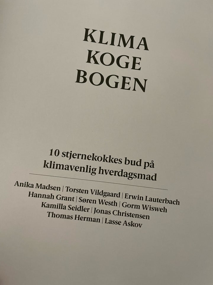 Klimakogebogen, Div. , anden bog