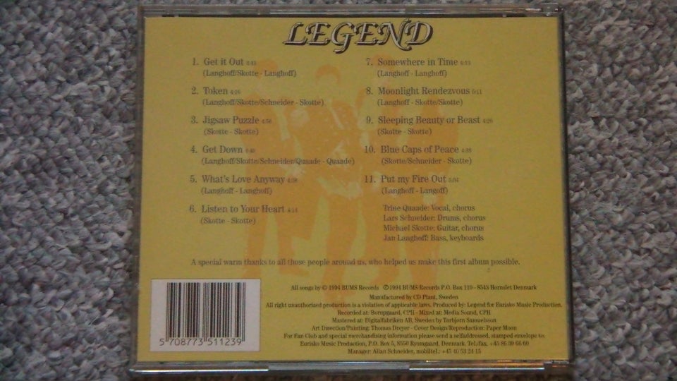 Legend: The Very First, rock