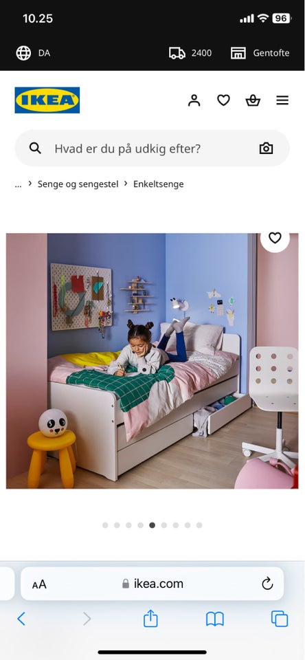 Sengeramme, Ikea, b: 90 l: 200