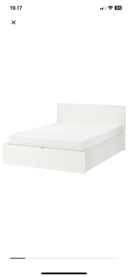 Sengeramme Ikea malm b: 160 l: 200