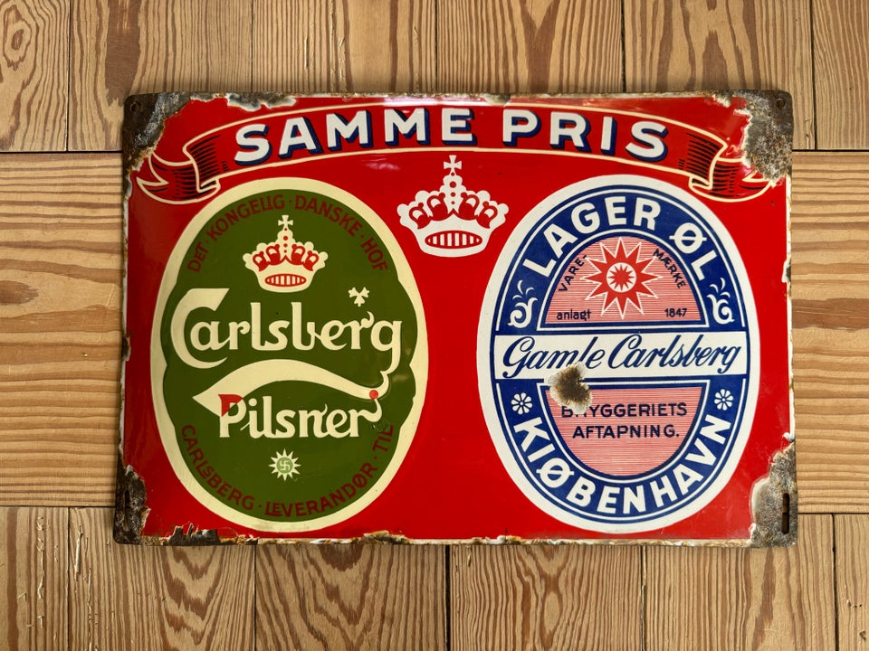 Skilte, Carlsberg emaljeskilt