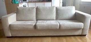 Sofa velour 3 pers